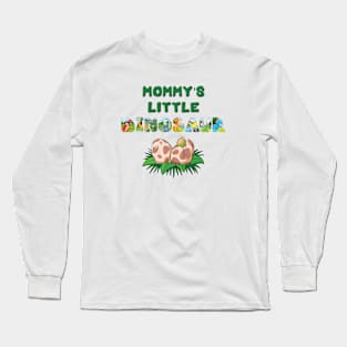 Mommy's Little Dinosaur - cute dinosaur letters word art Long Sleeve T-Shirt